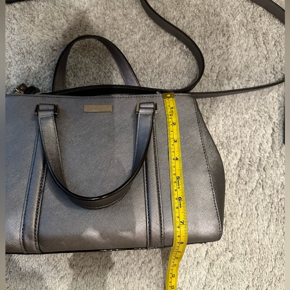 Kate Spade ♠️ Newbury Lane Small Loden Satchel - Metallic Grey - Picture 13 of 16
